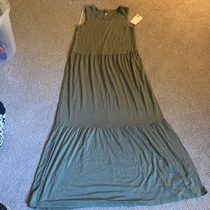 Olive green dress